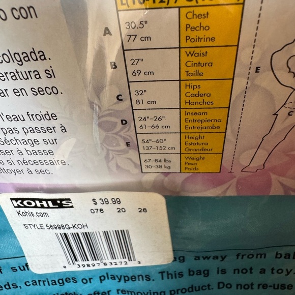 Disney: Frozen Elsa Costume/Play Dress Up/Princess Party Size Large - Picture 12 of 15